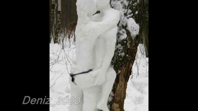 Забавни снежни фигури