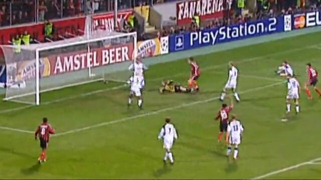Berbatov Bayer - Liverpool Champions League 2002 Quarterfinal