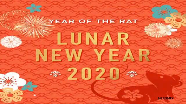 Lunar New Year  구정 2020; Google Doodle Today Лунна Нова 2020 Година