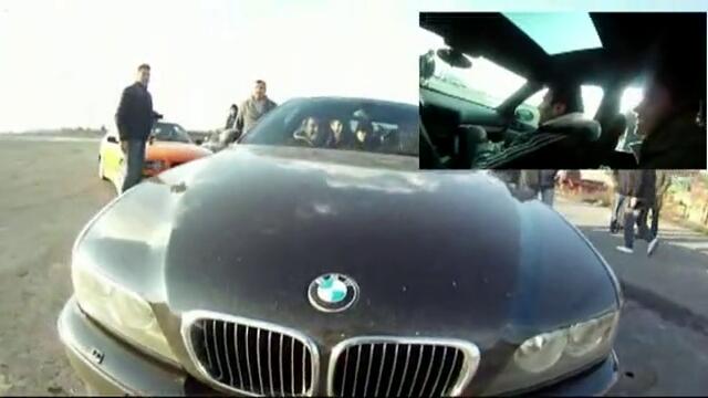 Дрифт с 6 човека в колата - BMW M5  ;)