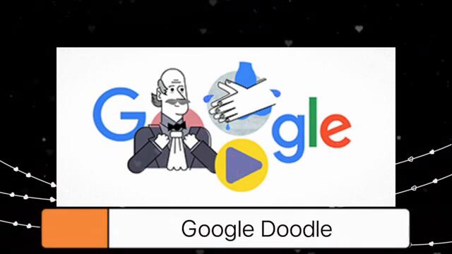 Гугъл „Дудълът ни учи да си мием ръцете и кой е Игнац Земелвайс в борбата с коронавирус....Google Doodle