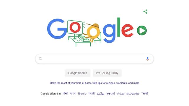 Останете и играйте в къщи с Гугъл! Google Doodle Stay And Play At Home