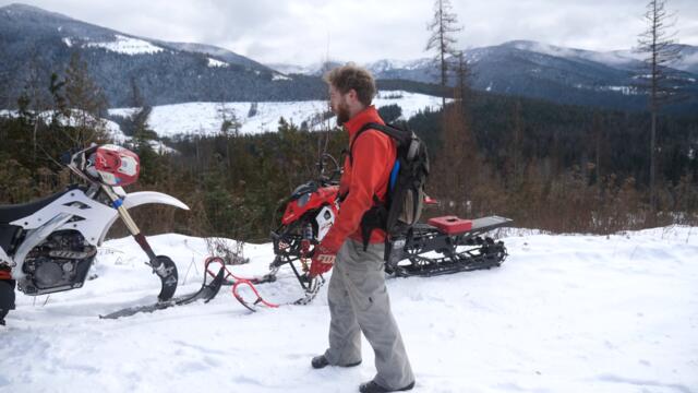 Snow Quad VS Snow Bike! Idaho Mountains Full Send!