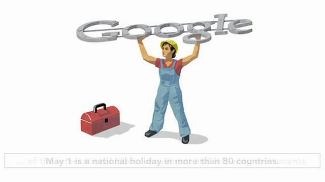 Ден на труда е!  - (Workers Day) ^ Честит Първи май - Google!
