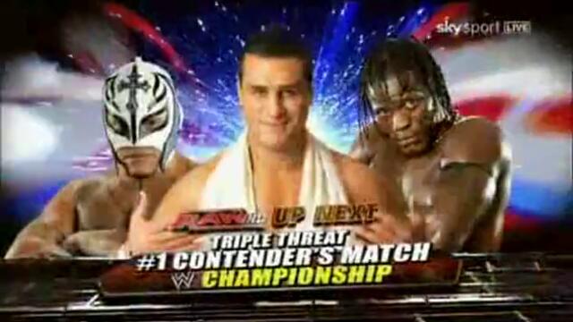 Raw 4/7/11 - R-Truth vs. Rey Mysterio vs. Alberto Del Rio