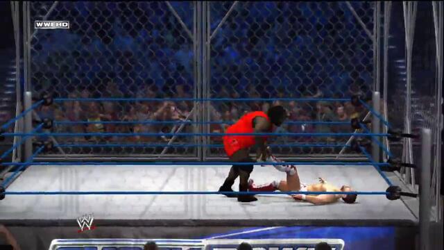 WWE 12 - Daniel Bryan vs. Mark Henry - Steel Cage - COMMENTARY!_(720p)