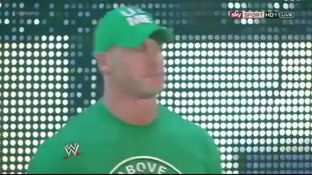 CM Punk vs. John Cena WWE Championship - WWE Raw 23/07/12 1000th Episode