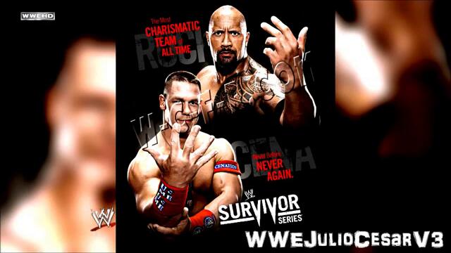 WWE Survivor Series 2011 Official Poster ft. The Rock &amp; John Cena [HD]