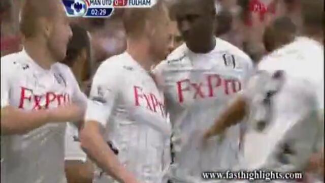 Man United - Fulham 3-2 (25.08.2012) [всички голове]