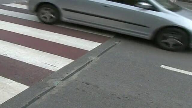 В София откриха първата светеща пешеходна пътека у нас