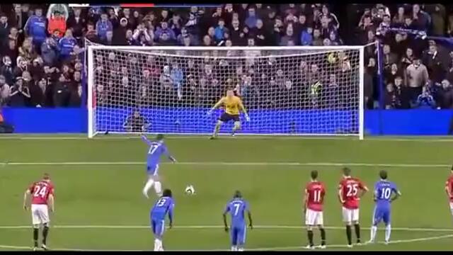Eden Hazard penalty vs Man Utd