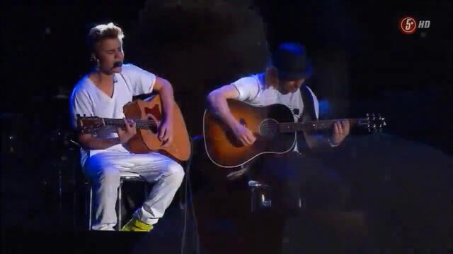 Justin Bieber NEVER LET YOU GO Acoustic 2012