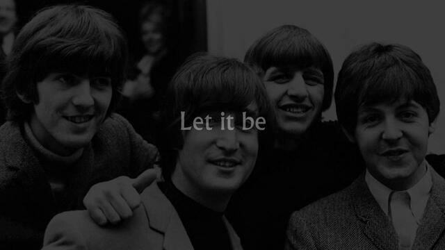 The Beatles - Let It Be (Lyrics)