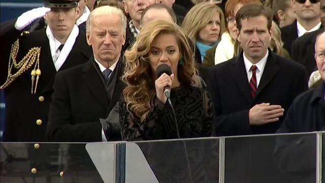 Beyoncе performs at the 2013 Presidential Inauguration