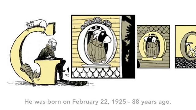 Edward Gorey Google doodle