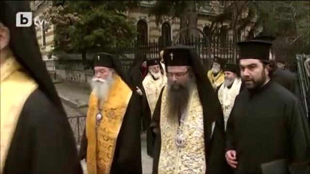 Литийно шествие на новоизбрания български патриарх