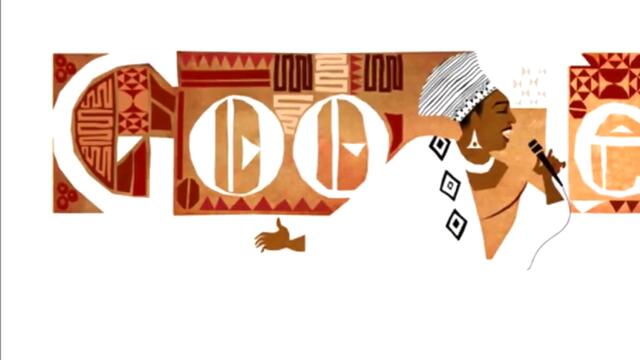 Мириам Макеба (Miriam Makeba)  - Кралицата на Африканската музика в Google Doodle - 4 март 2013 г.