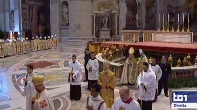 Церемония по интронизацията,на новия папа Франциск.