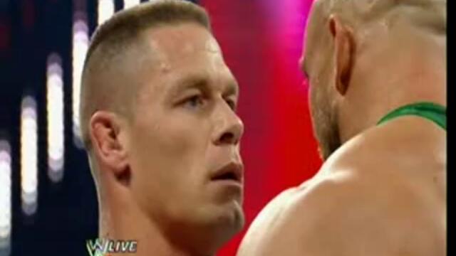 Ryback иска титлата на John Cena - Wwe Raw 8 4 13 vs