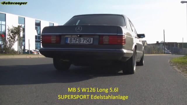 Mercedes 560sel W126 Sport Exhaust