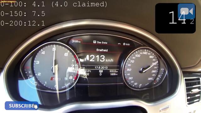 2013 Audi S8 Mtm - ускорение