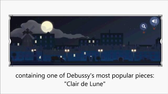 Клод Дебюси - Claude Debussy Google Doodle