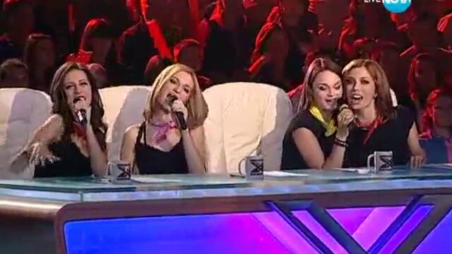 Всички участници пеят заедно  - X Factor: Live концерт - 25.10.2013 г.