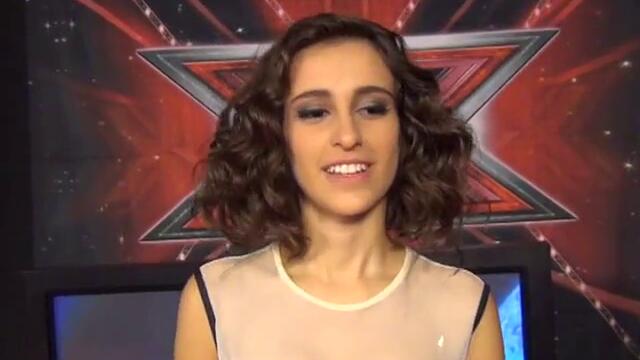 Ана-Мария за себе си  - X Factor: Live концерт - 25.10.2013 г.
