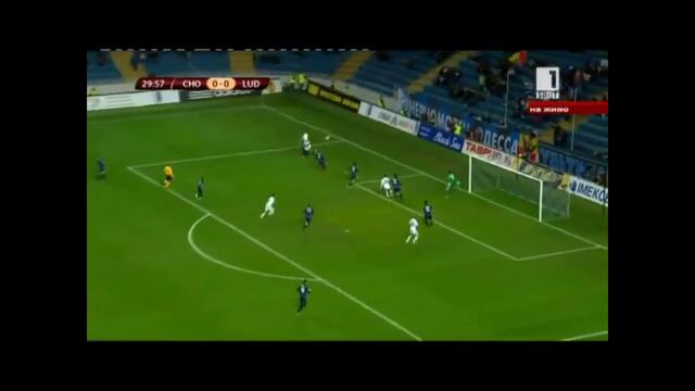 Обзор на мача ! Черноморец (одеса) срещу Лудогорец 0:1 - 25.10.2013