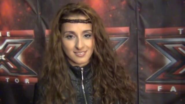 Теодора Цончева преди Live концерт - X Factor (31.10.13)