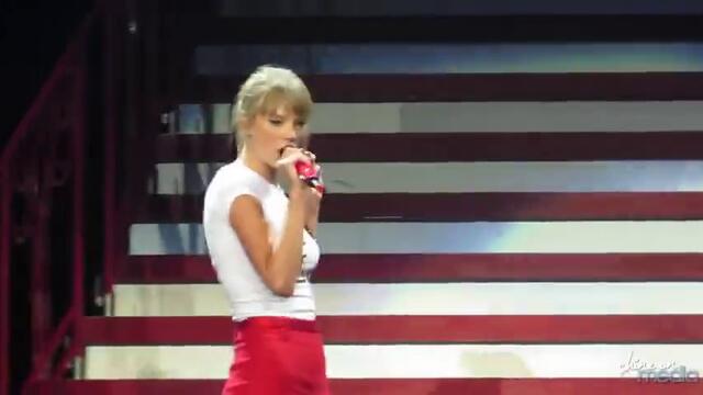 Taylor Swift &amp; Cher Lloyd - Want U Back at Staples Center - Red Tour [HD]