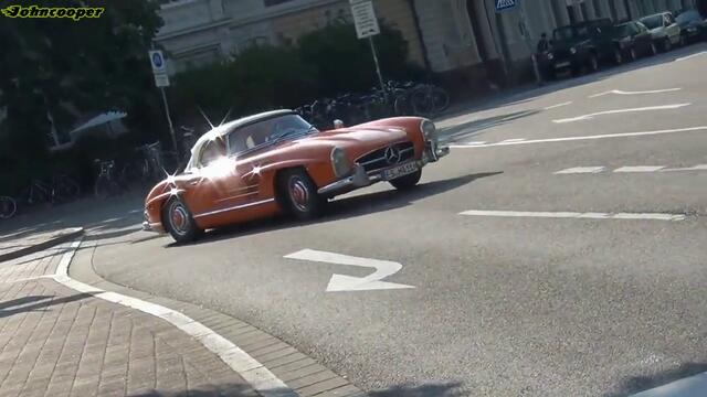 Оранжев Mercedes Benz 300sl