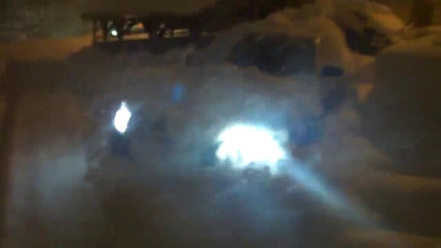 Audi A6 в половин метров сняг!