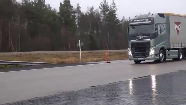 Системата за сигурност в камиони Volvo !