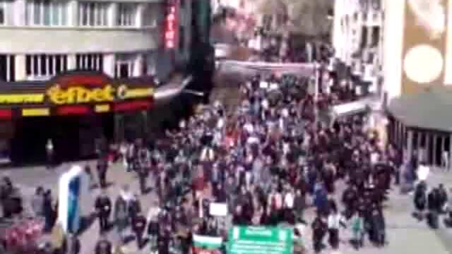 Сблъсъците пред Джамията в Пловдив - 14.02.2014 / Видео News България