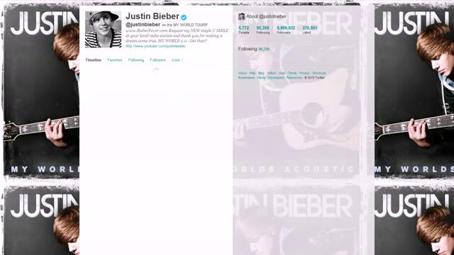 Justin Bieber достигна 6 милиона почитатели в Туитър