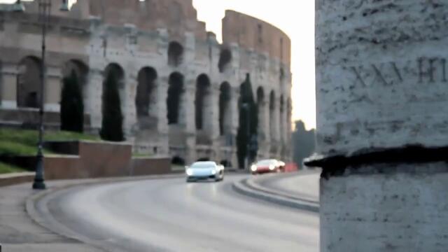 Lamborghini Aventador по улиците на Рим