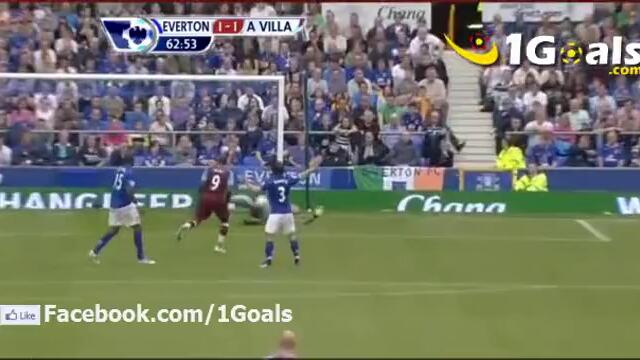 Страхотен гол на Стилян Петров , Everton 2 - 2 Aston Villa - 10.09.2011