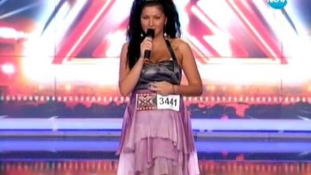 Не съм фолк певица , аз съм просто добре поддържана жена - X - Factor България 1
