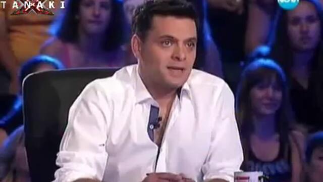 Радо шишарката в X Factor България 16 09 11