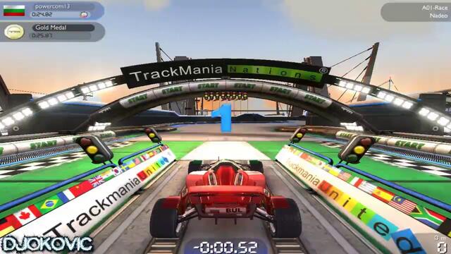 TrackMania Nations Forever A01-Race Gameplay
