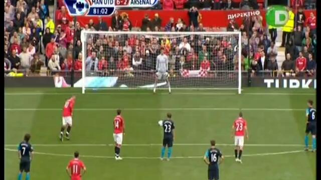Manchester United - Arsenal - 3 гол на W. Rooney