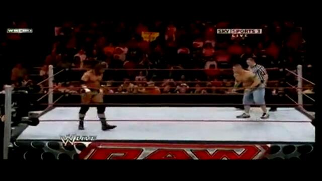 Triple H vs. John Cena Part 1 of 2 (cena Last Match On Raw )