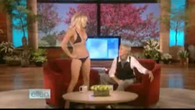Pamela Anderson Strips Tease On The Ellen Degeneres Show