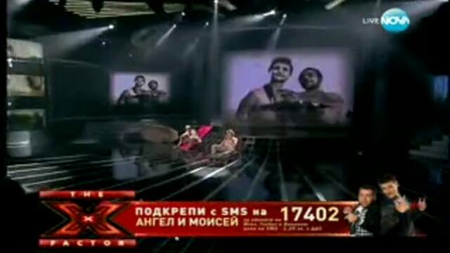 Ангел и Моисей разбиха публиката с Черно Море X Factor 29.11.11