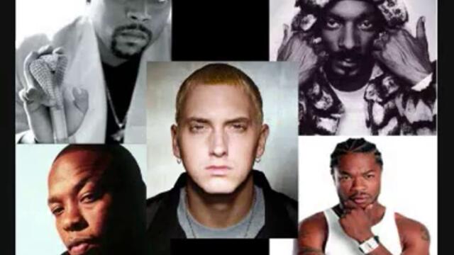 Eminem, Xzibit, Dr Dre, Snoop Dogg, Nate Dogg, Tupac, Ja Rule, DMX