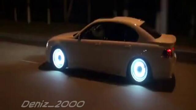 Sick Glow In The Dark Rims On BMW 7 Series!