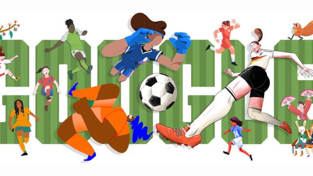 Google Doodle Celebrates Women's World Cup 2019 (महिला विश्व कप 2019 पहला दिन) Световно Първенство по Футбол за Жени 2019