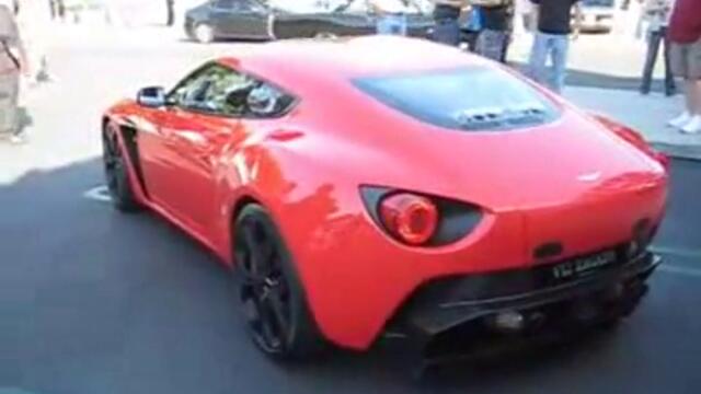 Aston Martin V12 Zagato Startup and Short Drive