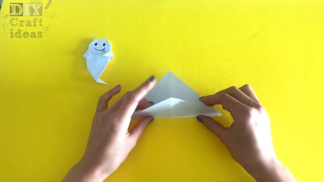 Оригами: Духче от хартия | Make Paper Ghost for Halloween 👻👻 Easy DIY Paper Crafts